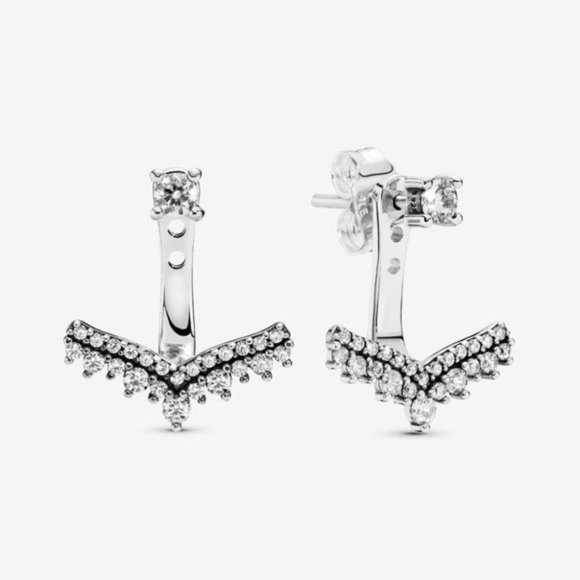 🥂Pandora Princess Wishbone Stud Earrings